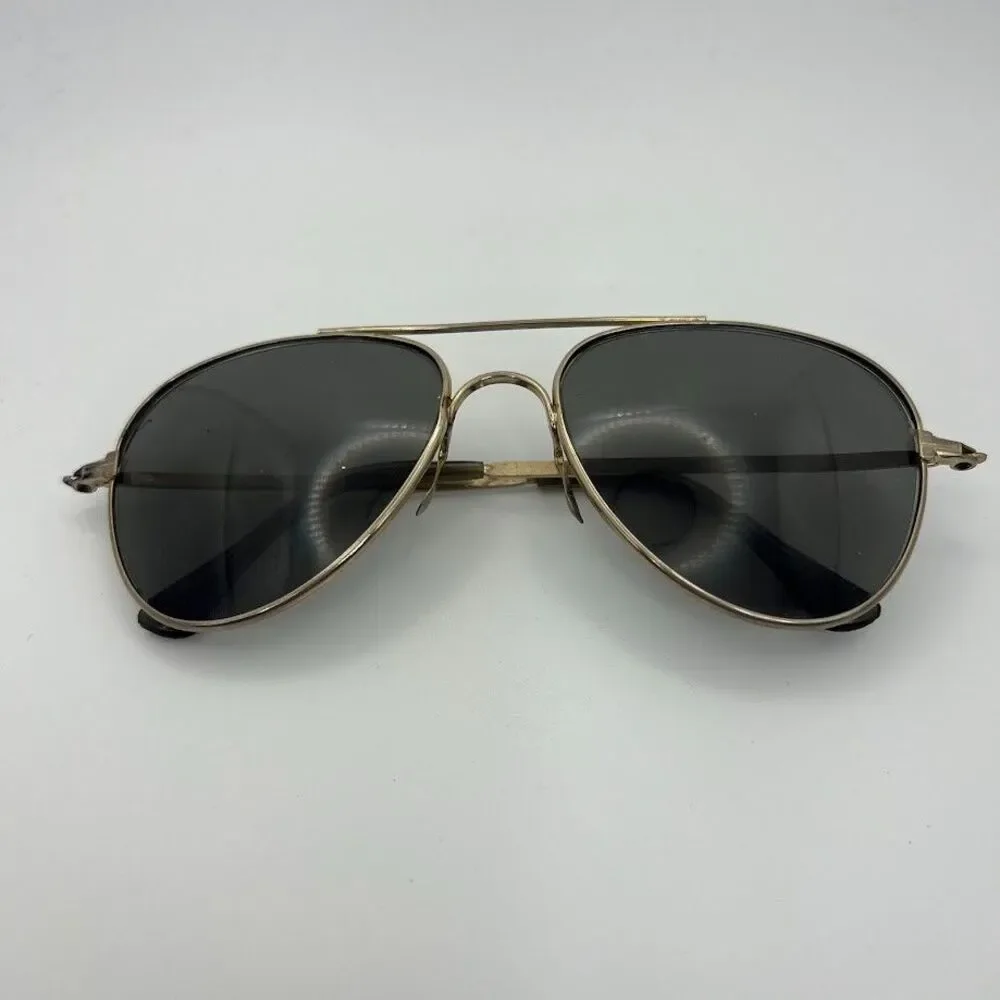 Vintage Foster‎ Grant FF77 Gold Metal Pilot Sunglasses Frames USA